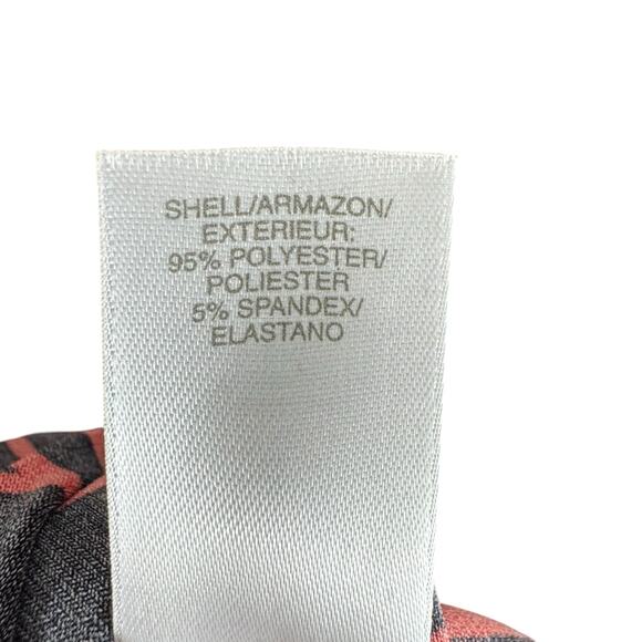 Liz Claiborne Black Red 3/4 Sleeve V-Neck Stretchy Knee Length Sheath Dress Sz 6 - Picture 4 of 6